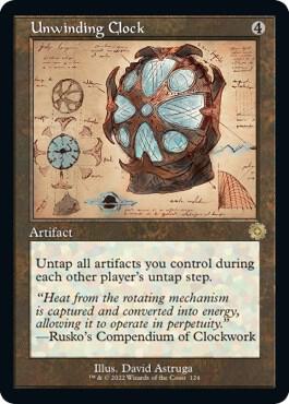 Unwinding Clock (Schematic) (124) [The Brothers' War Retro Artifacts]