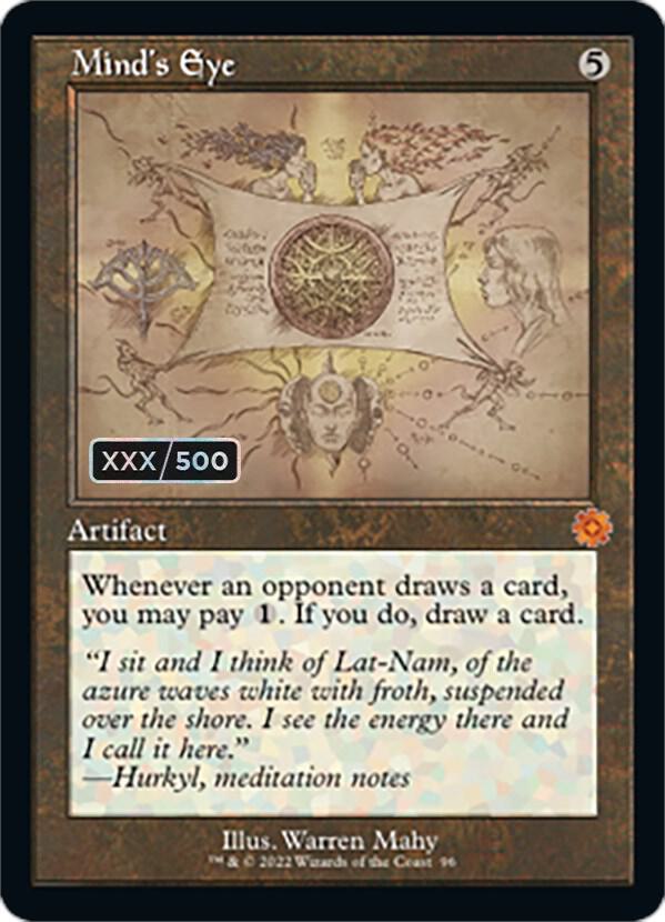 Mind's Eye (Schematic) (Serial Numbered) (96) [The Brothers' War Retro Artifacts]