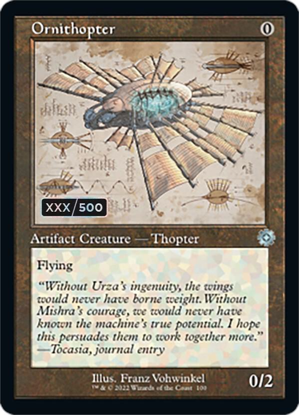 Ornithopter (Schematic) (Serial Numbered) (100) [The Brothers' War Retro Artifacts]