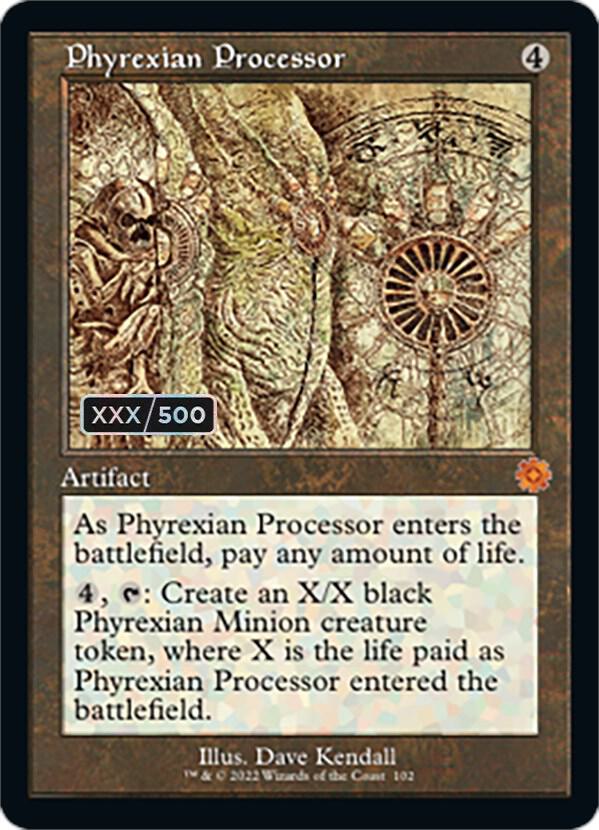 Phyrexian Processor (Schematic) (Serial Numbered) (102) [The Brothers' War Retro Artifacts]