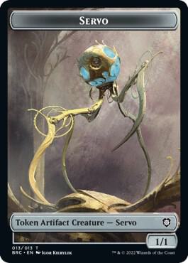 Servo // Construct (005) Double-Sided Token (13 // 5) [The Brothers' War Commander]