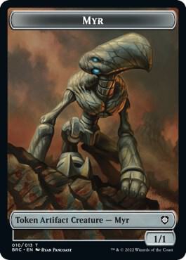 Myr // Thopter (010) Double-Sided Token (10 // 10) [The Brothers' War Commander]