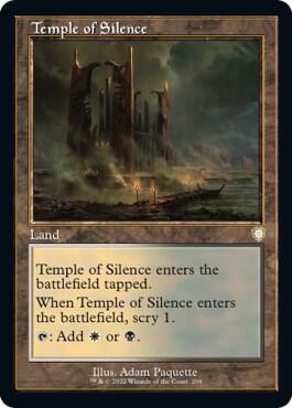 Temple of Silence (Retro Frame) (209) [The Brothers' War Commander]