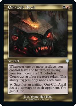 Oni-Cult Anvil (Retro Frame) (127) [The Brothers' War Commander]