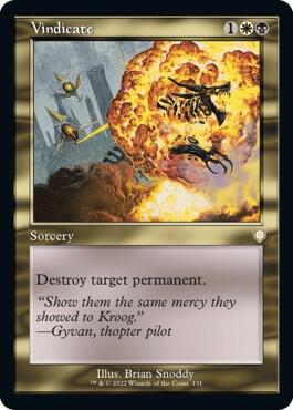 Vindicate (Retro Frame) (131) [The Brothers' War Commander]
