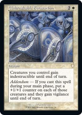 Unbreakable Formation (Retro Frame) (78) [The Brothers' War Commander]