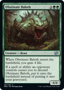 Obstinate Baloth (187) [The Brothers' War]