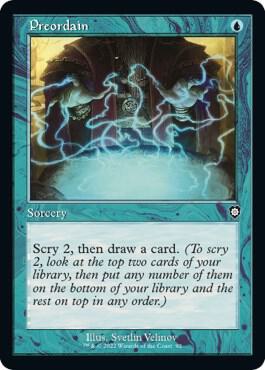 Preordain (Retro Frame) (92) [The Brothers' War Commander]