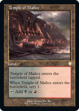 Temple of Malice (Retro Frame) (208) [The Brothers' War Commander]