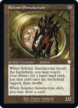 Solemn Simulacrum (Retro Frame) (161) [The Brothers' War Commander]