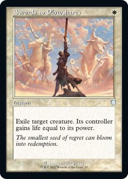 Swords to Plowshares (Retro Frame) (75) [The Brothers' War Commander]
