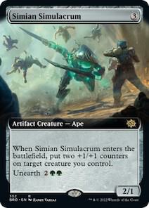 Simian Simulacrum (Extended Art) (352) [The Brothers' War] [Extended Art]