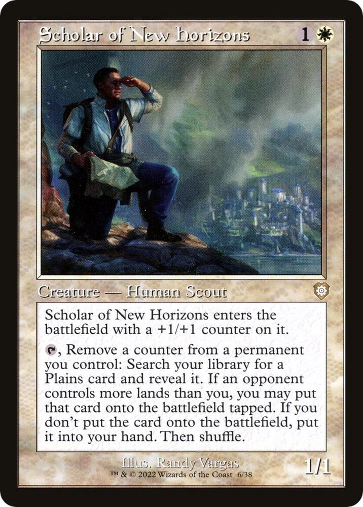 Scholar of New Horizons (Retro Frame) (6) [The Brothers' War Commander]