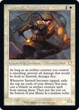 Sanwell, Avenger Ace (Retro Frame) (5) [The Brothers' War Commander]