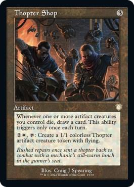 Thopter Shop (Retro Frame) (19) [The Brothers' War Commander]