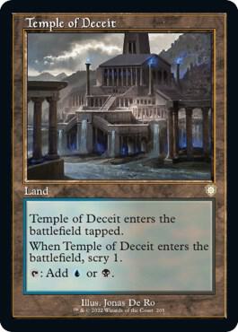 Temple of Deceit (Retro Frame) (205) [The Brothers' War Commander]