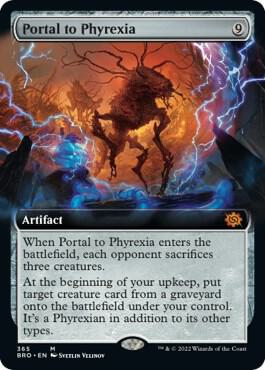 Portal to Phyrexia (Extended Art) (365) [The Brothers' War] [Extended Art]
