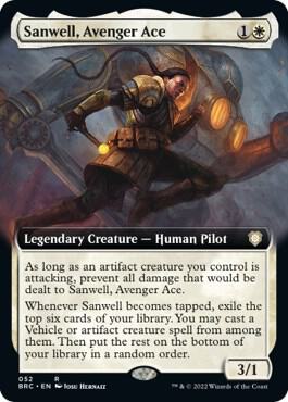 Sanwell, Avenger Ace (Extended Art) (52) [The Brothers' War Commander] [Extended Art]