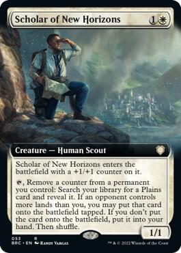 Scholar of New Horizons (Extended Art) (53) [The Brothers' War Commander] [Extended Art]
