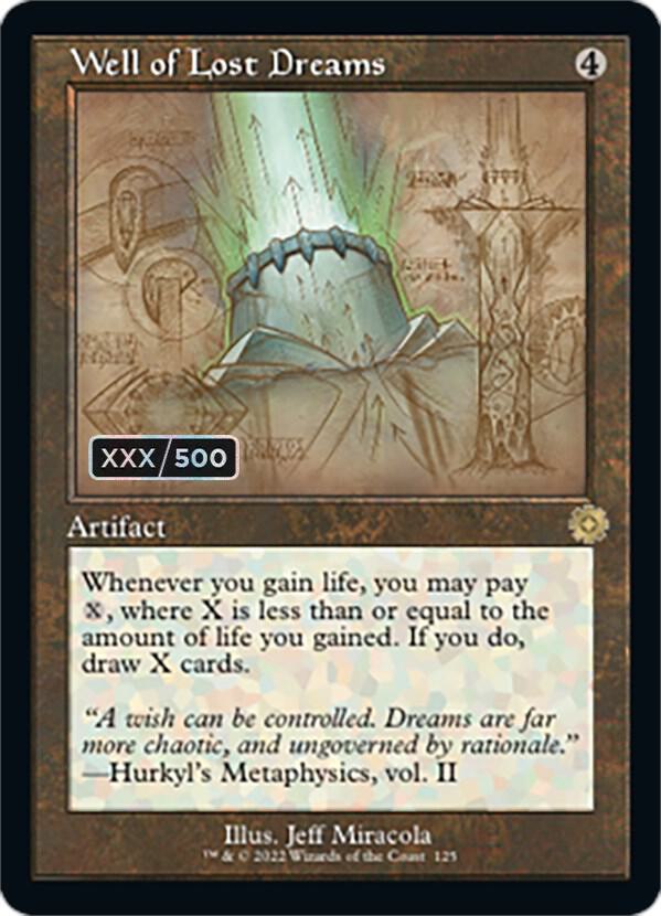 Well of Lost Dreams (Schematic) (Serial Numbered) (125) [The Brothers' War Retro Artifacts]