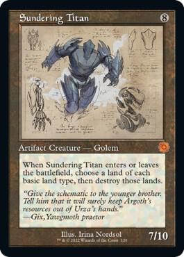 Sundering Titan (Schematic) (120) [The Brothers' War Retro Artifacts]