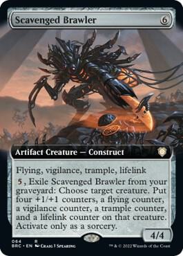 Scavenged Brawler (Extended Art) (64) [The Brothers' War Commander] [Extended Art]