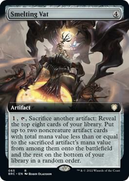 Smelting Vat (Extended Art) (65) [The Brothers' War Commander] [Extended Art]