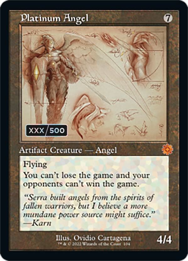 Platinum Angel (Schematic) (Serial Numbered) (104) [The Brothers' War Retro Artifacts]