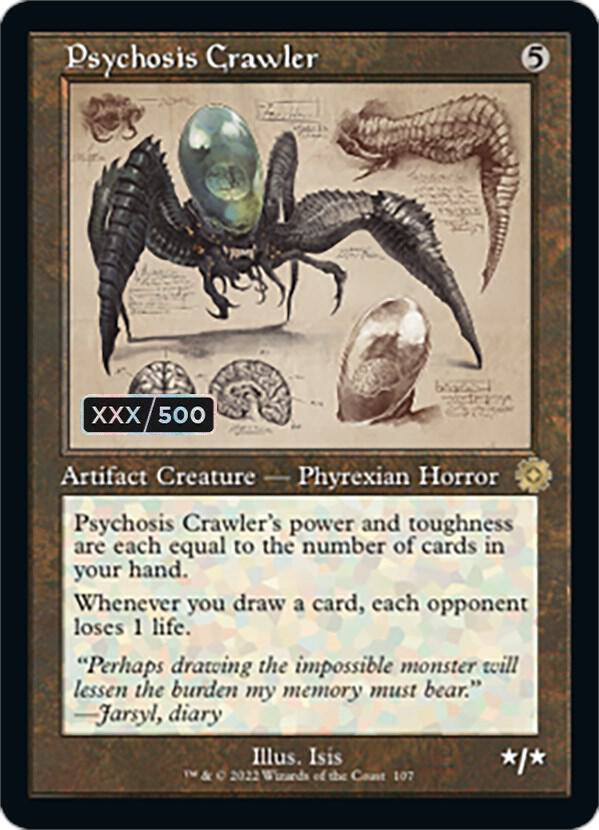 Psychosis Crawler (Schematic) (Serial Numbered) (107) [The Brothers' War Retro Artifacts]