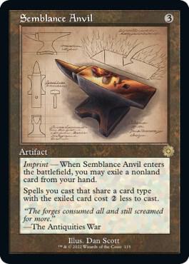 Semblance Anvil (Schematic) (115) [The Brothers' War Retro Artifacts]