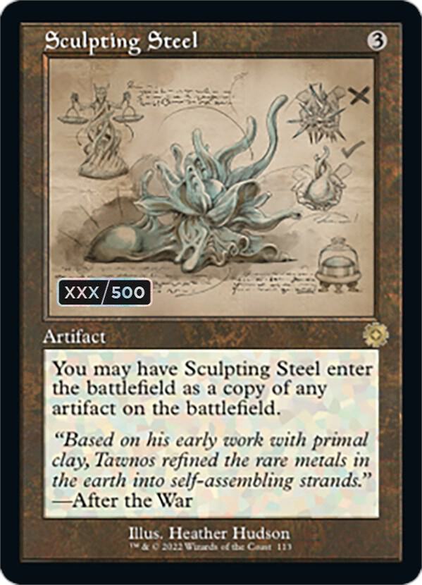 Sculpting Steel (Schematic) (Serial Numbered) (113) [The Brothers' War Retro Artifacts]