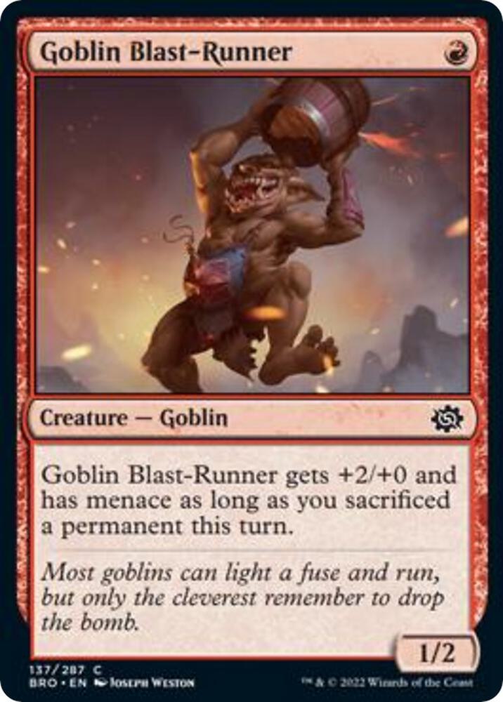 Goblin Blast-Runner (137) [The Brothers' War]
