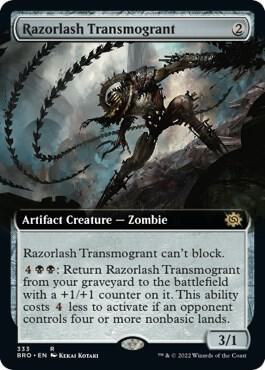 Razorlash Transmogrant (Extended Art) (333) [The Brothers' War] [Extended Art]