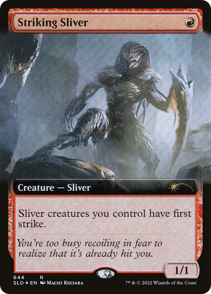 Striking Sliver (Extended Art) (644) [Secret Lair Drop] [Extended Art]