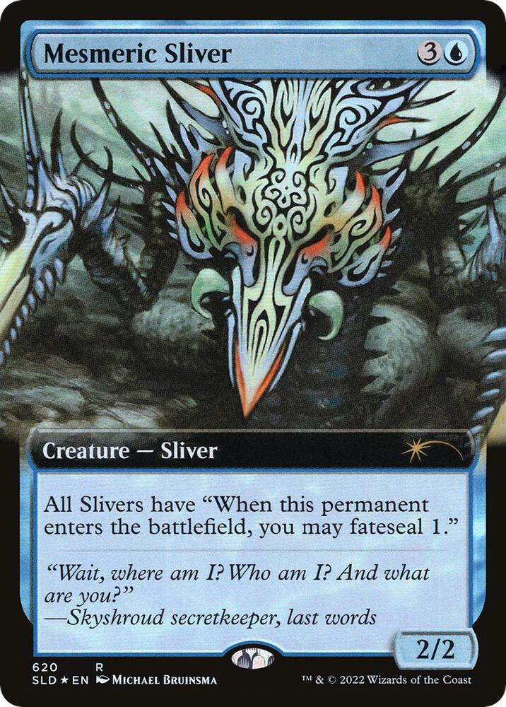 Mesmeric Sliver (Extended Art) (620) [Secret Lair Drop] [Extended Art]