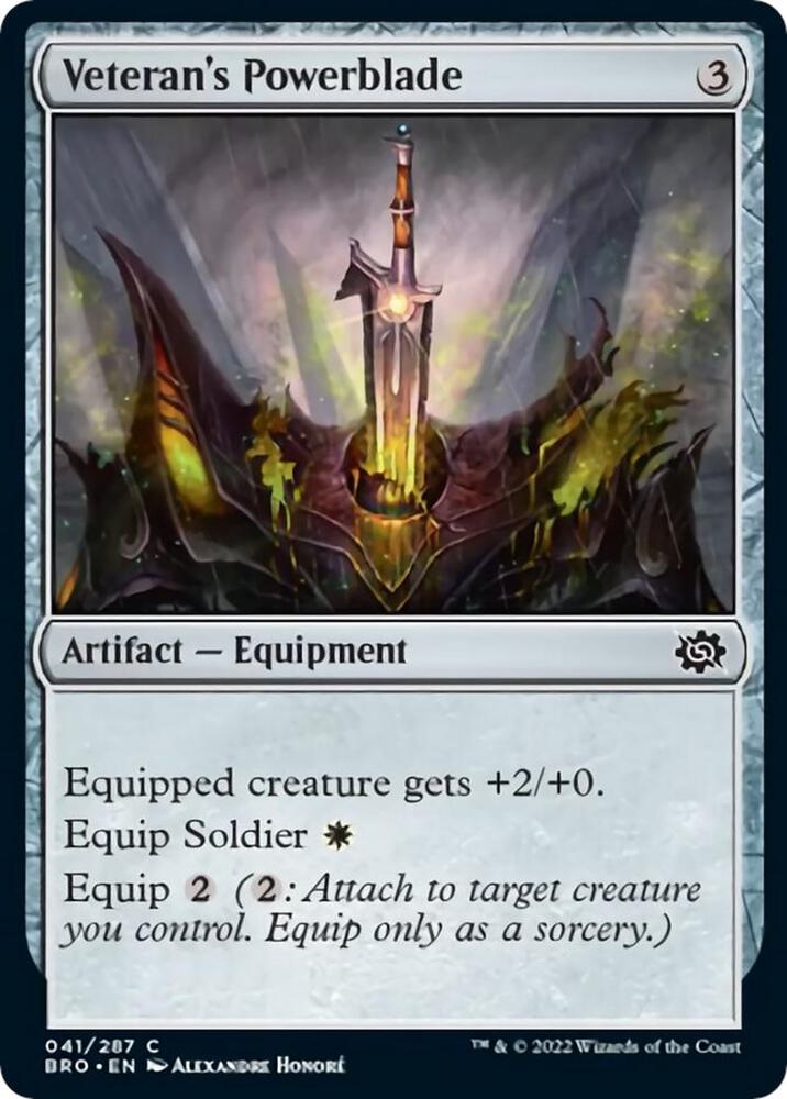 Veteran's Powerblade (41) [The Brothers' War]