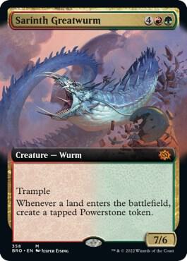 Sarinth Greatwurm (Extended Art) (358) [The Brothers' War] [Extended Art]