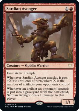 Sardian Avenger (23) [The Brothers' War Commander]