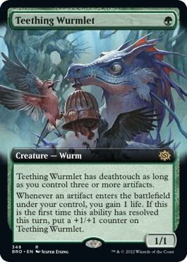 Teething Wurmlet (Extended Art) (348) [The Brothers' War] [Extended Art]