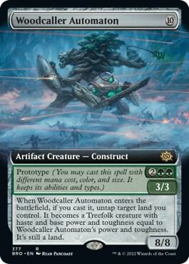 Woodcaller Automaton (Extended Art) (377) [The Brothers' War] [Extended Art]