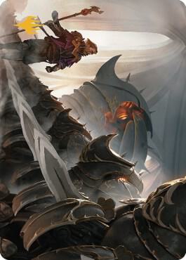 Mass Production Art Card (Gold-Stamped Planeswalker Symbol) (1) [The Brothers' War Art Series]