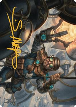 Powerstone Engineer Art Card (Gold-Stamped Signature) (2) [The Brothers' War Art Series]
