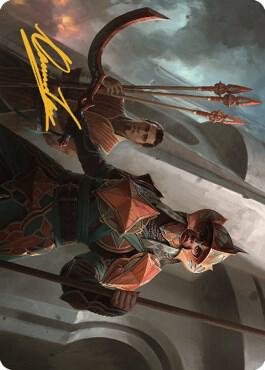 Siege Veteran Art Card (Gold-Stamped Signature) (3) [The Brothers' War Art Series]