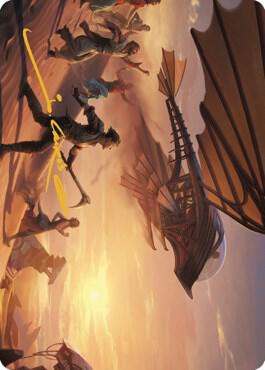 Take Flight Art Card (Gold-Stamped Signature) (12) [The Brothers' War Art Series]