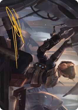 Thopter Mechanic Art Card (Gold-Stamped Signature) (13) [The Brothers' War Art Series]