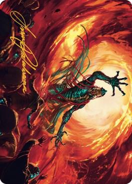 Gix, Yawgmoth Praetor Art Card (Gold-Stamped Signature) (16) [The Brothers' War Art Series]