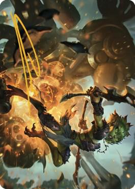 Argothian Sprite Art Card (Gold-Stamped Signature) (23) [The Brothers' War Art Series]