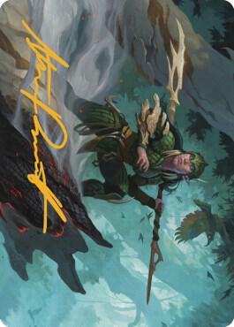 Gwenna, Eyes of Gaea Art Card (Gold-Stamped Signature) (25) [The Brothers' War Art Series]