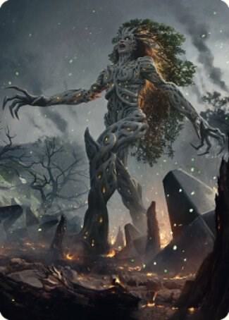 Titania, Gaea Incarnate Art Card (27) [The Brothers' War Art Series]