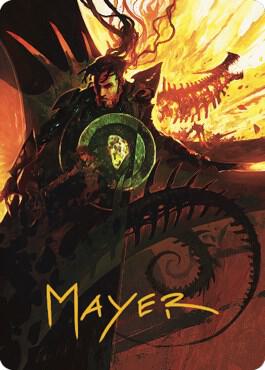 Mishra's Command Art Card (Gold-Stamped Signature) (33) [The Brothers' War Art Series]